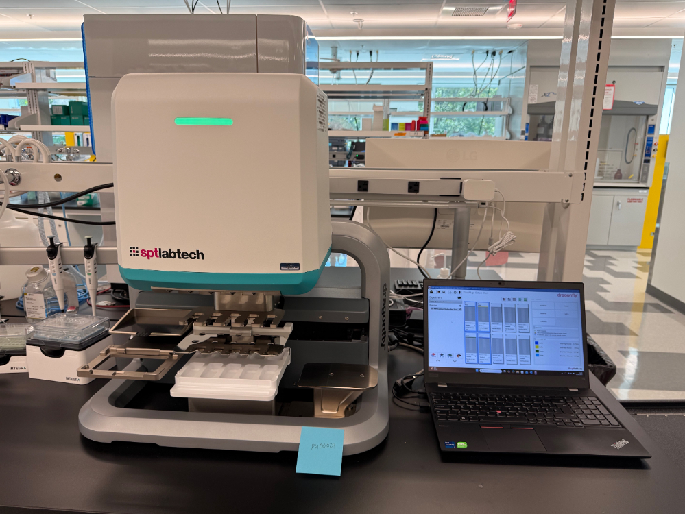 Image of SPT Labtech Dragonfly Discovery liquid handling system